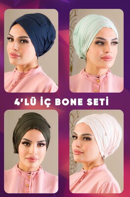 Aişe Tesettür - 4'lü İç Bone Set